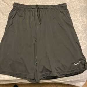 Gray Nike dri fit shorts